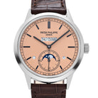 Patek Philippe Grand Complications 5236P-010 In-Line Perpetual Calendar Platinum Salmon Dial