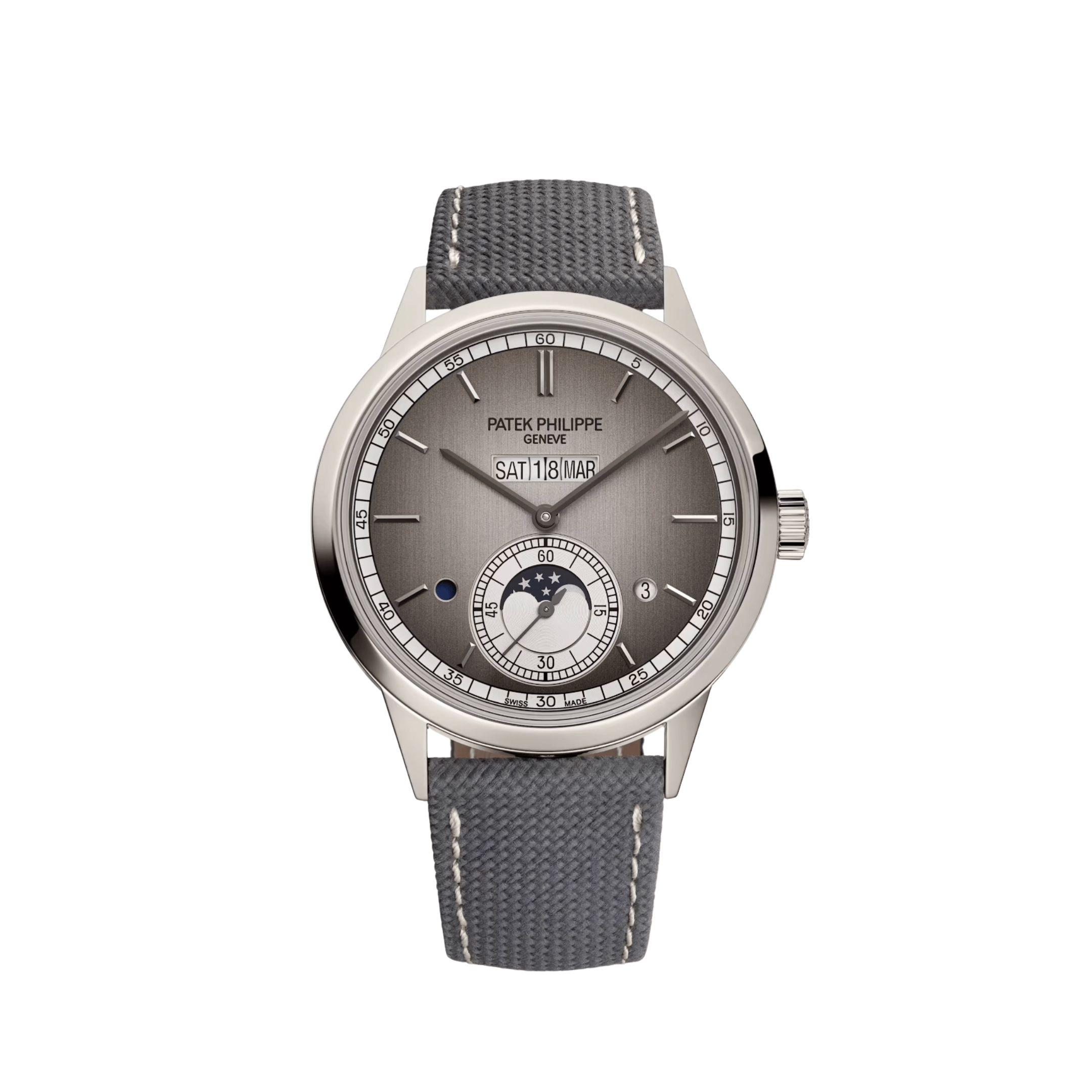 Patek Philippe Grand Complications 5236P-011 In-Line Perpetual Calendar Platinum Silvery Dial (2026)