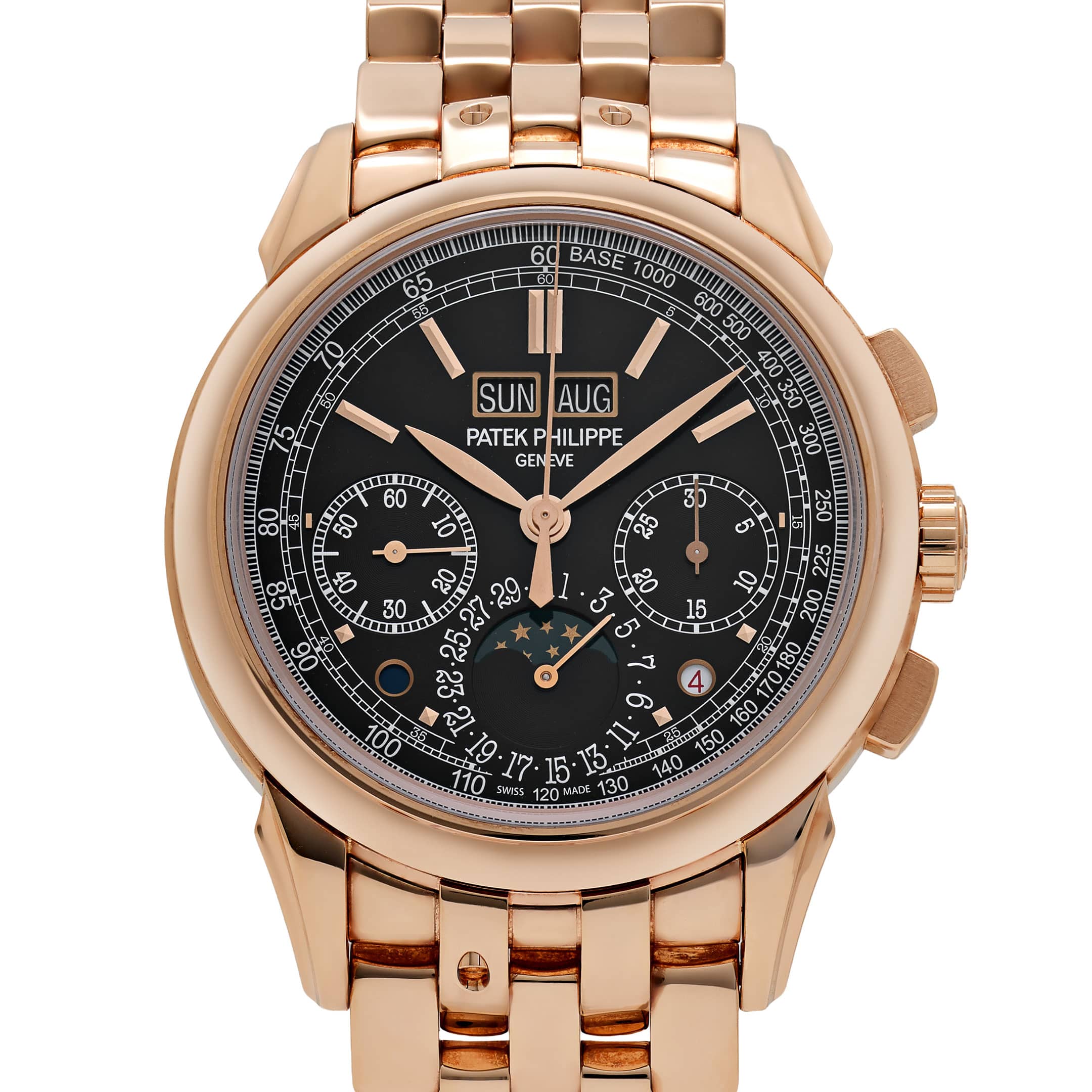 Patek Philippe Grand Complications 5270/1R-001 Chronograph Perpetual Calendar Rose Gold Black Dial (2019)