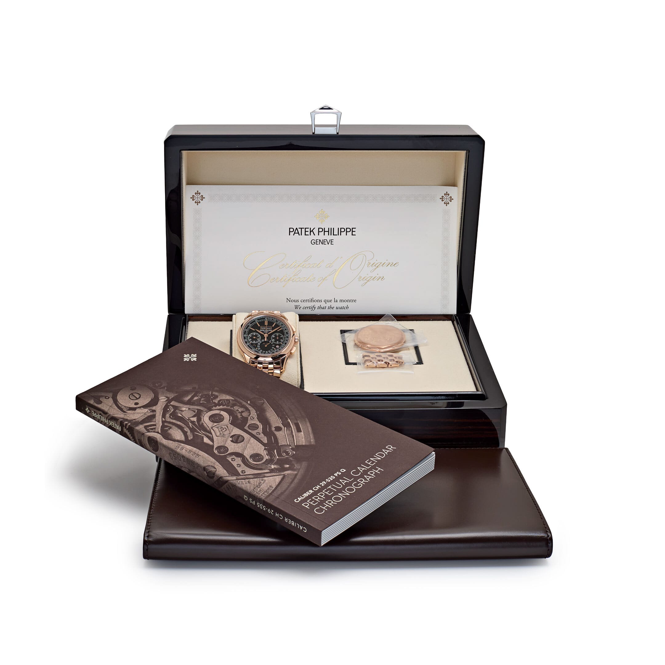 Patek Philippe Grand Complications 5270/1R-001 Chronograph Perpetual Calendar Rose Gold Black Dial (2019)