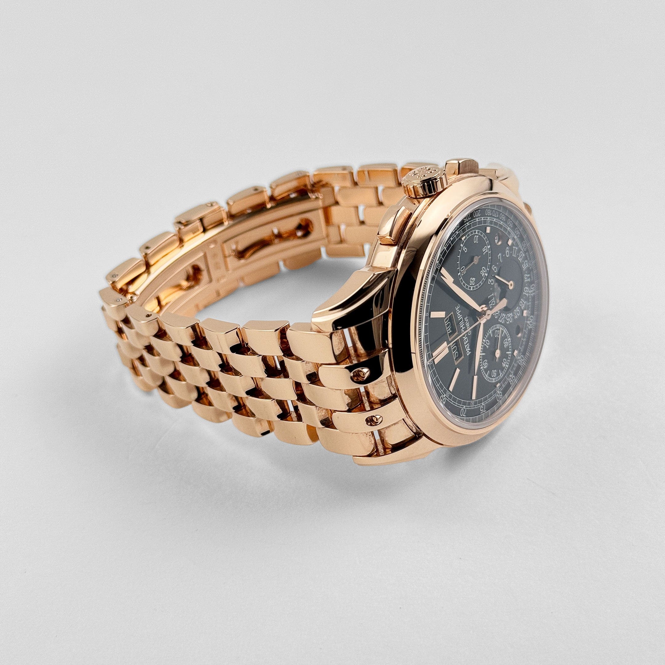 Patek Philippe Grand Complications 5270/1R-001 Chronograph Perpetual Calendar Rose Gold Black Dial (2021)
