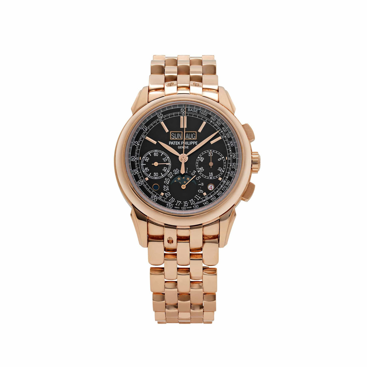 Patek Philippe Grand Complications 5270/1R-001 Chronograph Perpetual Calendar Rose Gold Black Dial (2019)