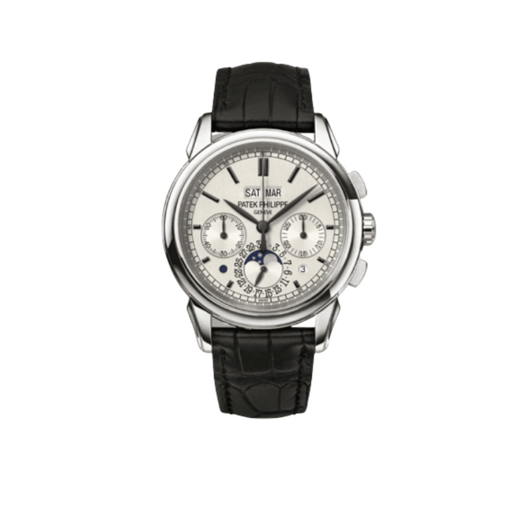 Luxury Watch Patek Philippe Grand Complications Perpetual Calendar White Gold 5270G-001 Wrist Aficionado
