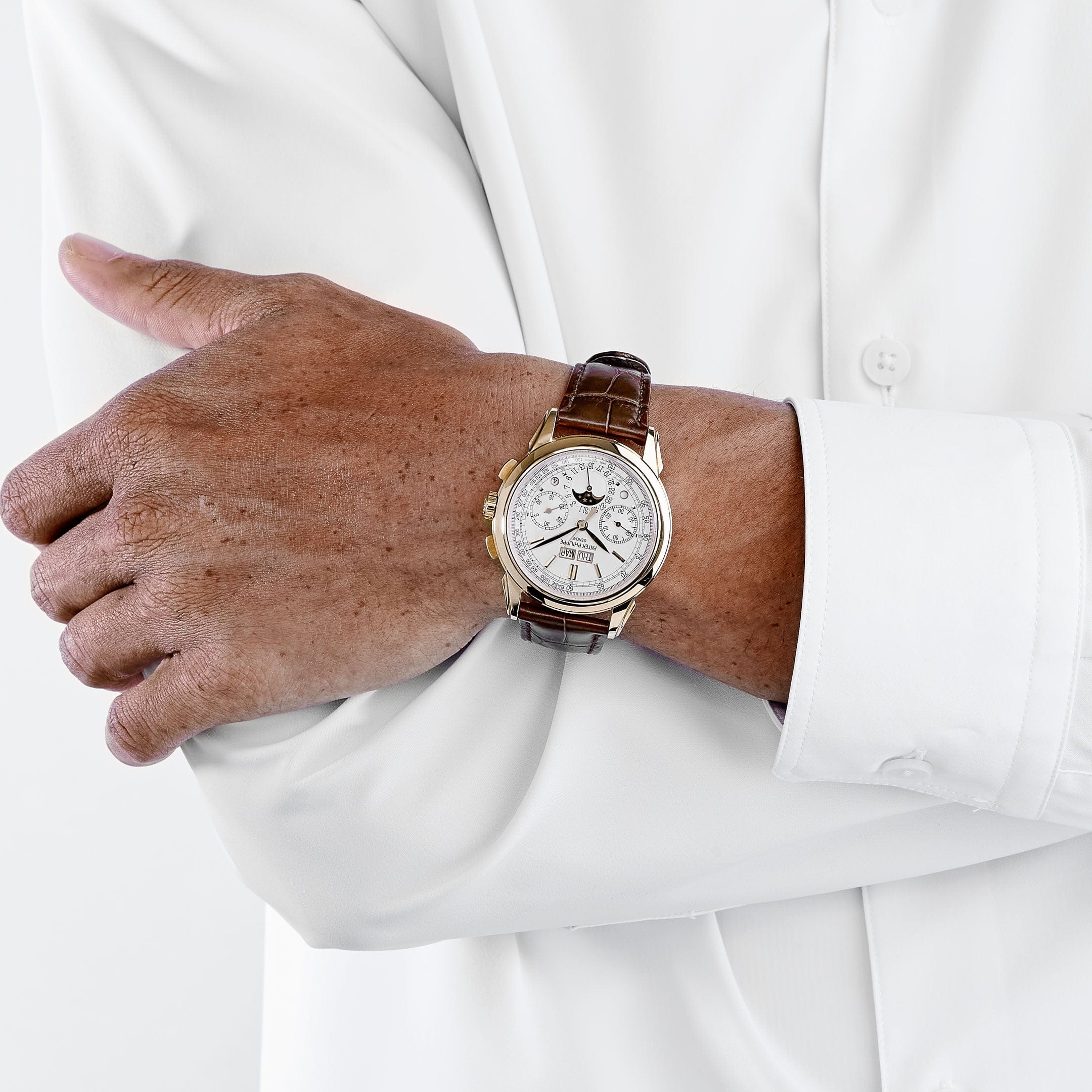 Patek Philippe Grand Complications 5270J-001 Perpetual Chronograph Yellow Gold White Dial (2021)