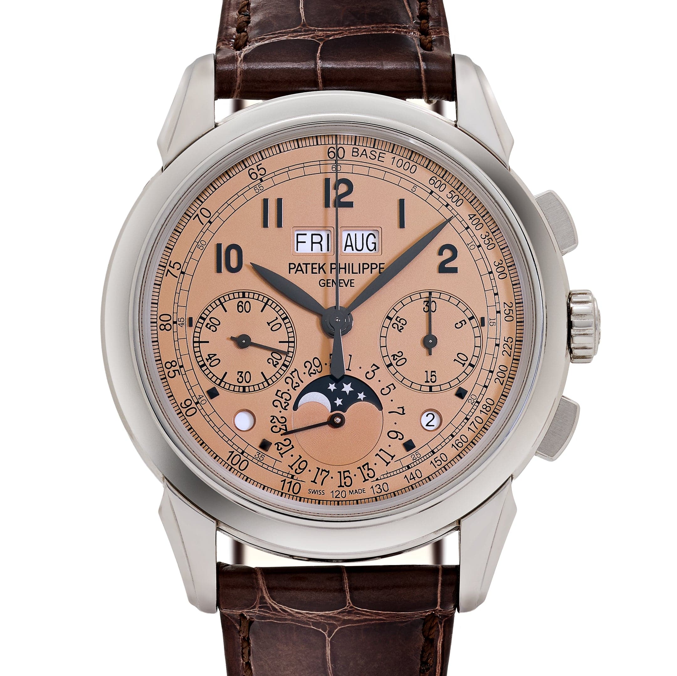 Patek Philippe Grand Complications 5270P-001 Perpetual Calendar Chronograph Platinum Salmon Dial (2019)