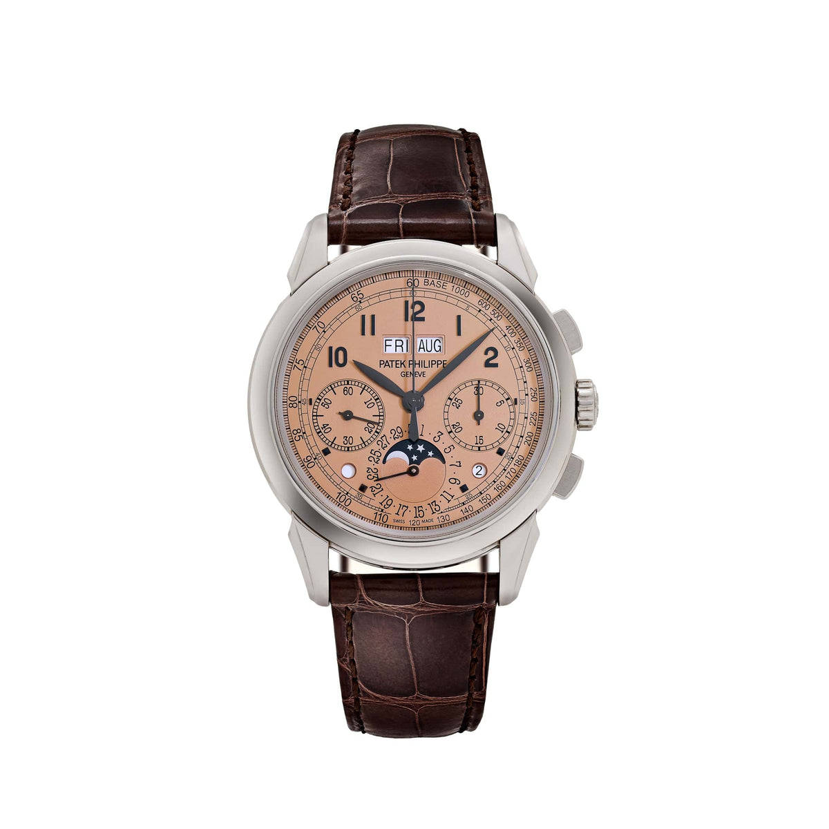 Patek Philippe Grand Complications 5270P-001 Perpetual Calendar Chronograph Platinum Salmon Dial
