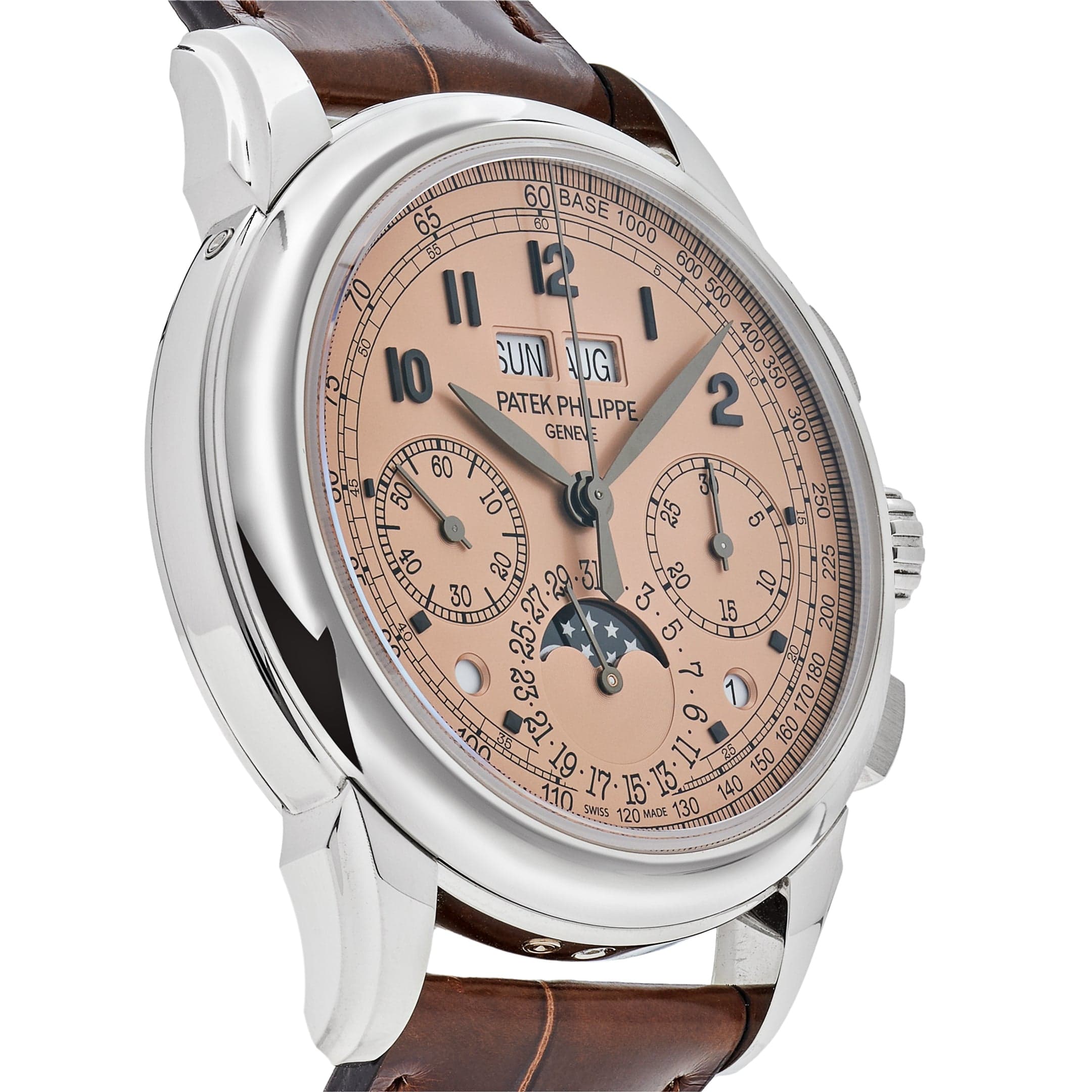 Luxury Watch Patek Philippe Grand Complications Perpetual Chronograph Platinum 5270P-001 Wrist Aficionado