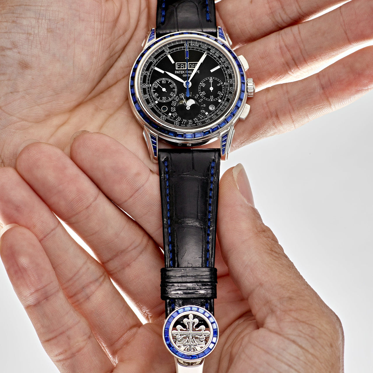 Patek Philippe  Grand Complications 5271/11P-001 Moon Phases Platinum Black Dial Sapphire Bezel