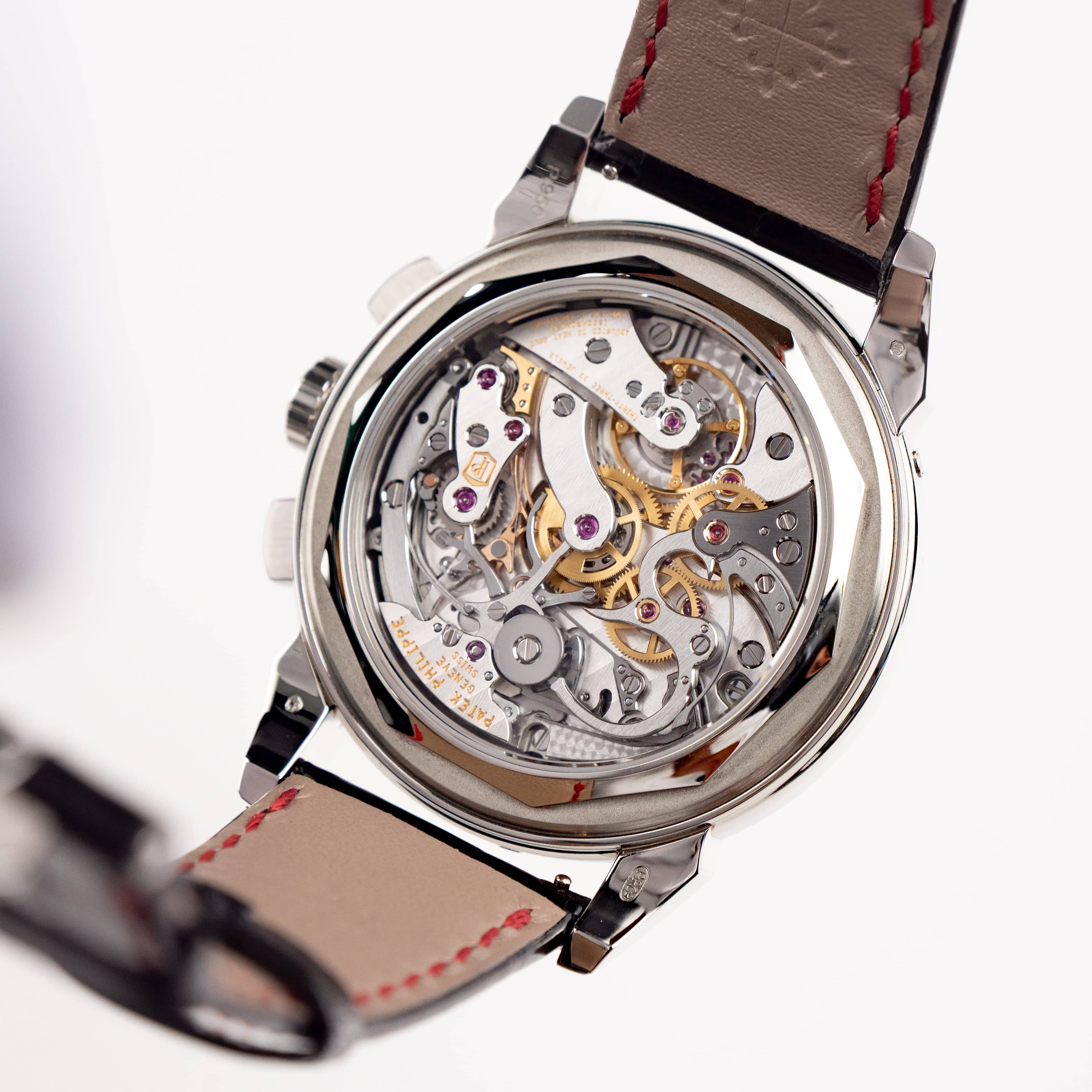 Patek Philippe Grand Complications 5271/12P-010 Perpetual Calendar Chronograph Platinum Baguette Rubies