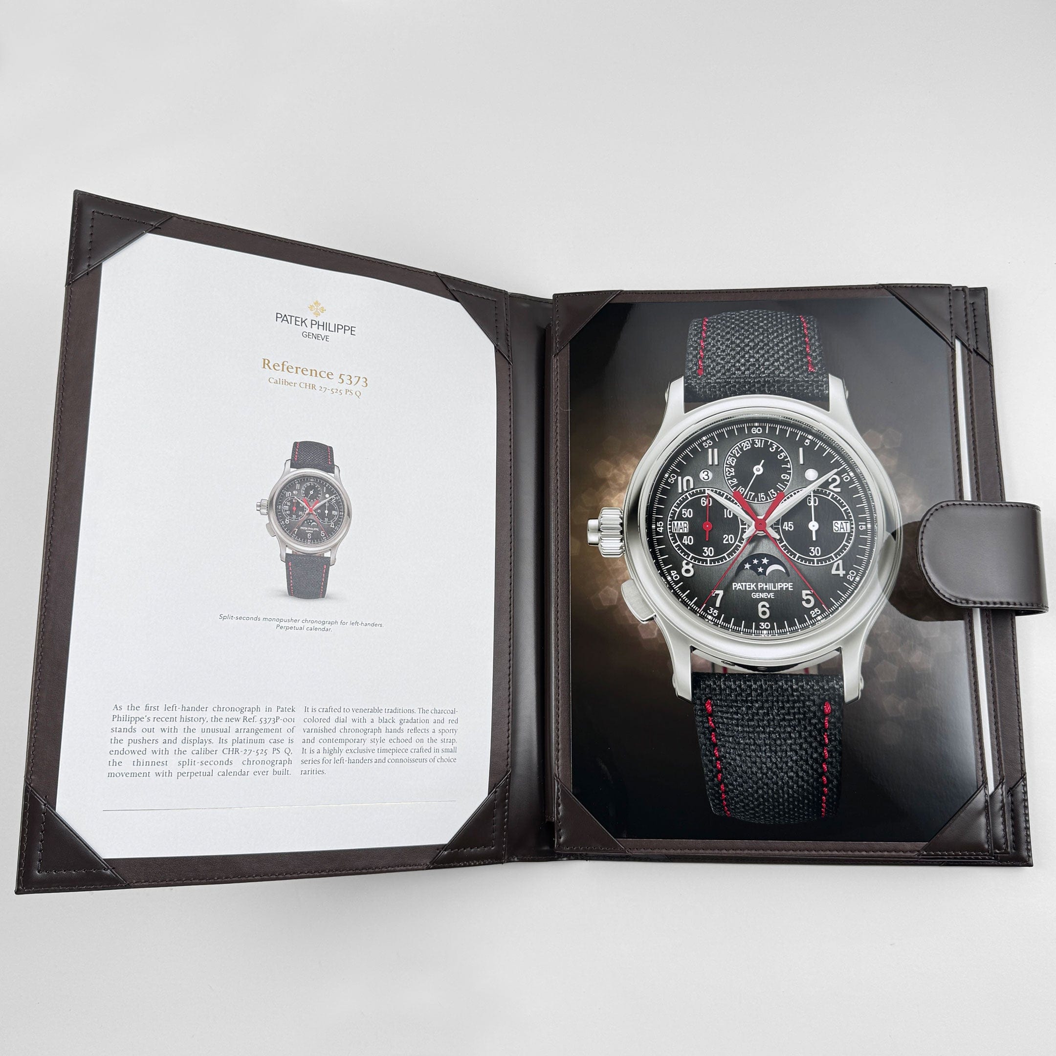 Patek Philippe Grand Complications 5373P-001 Split Seconds Perpetual Calendar 'Lefty' Chronograph Platinum (2025)