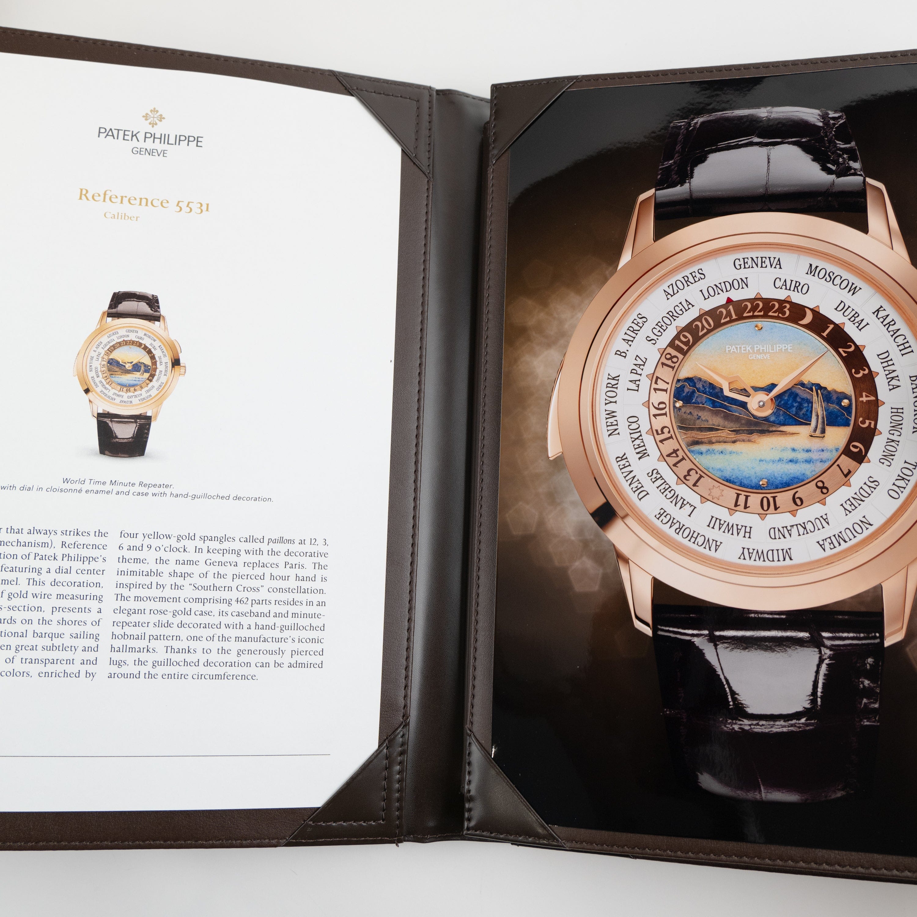 Patek Philippe Grand Complications 5531R-012 'Lake Geneva / Beijing' Minute Repeater World Time Rose Gold (2022)