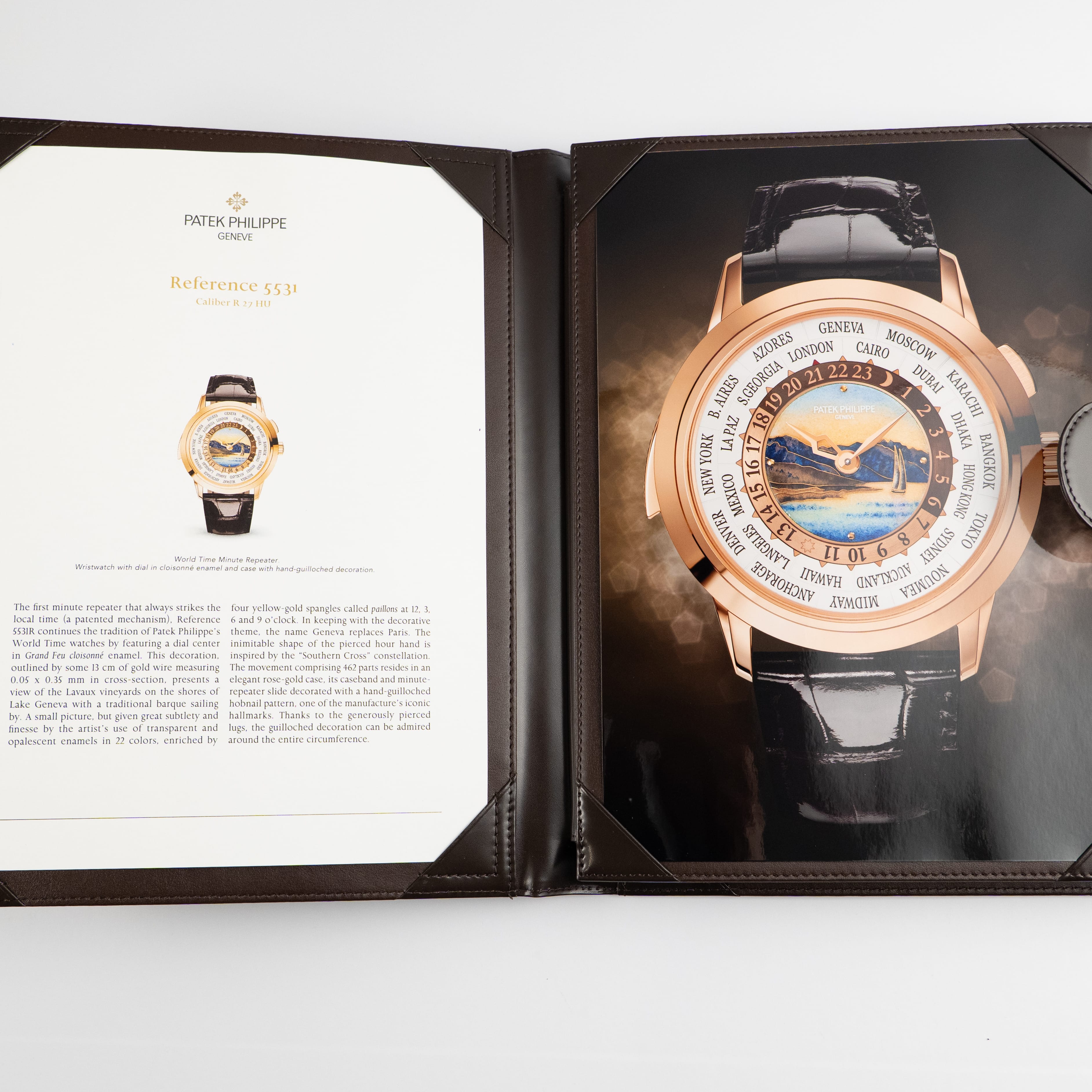 Patek Philippe Grand Complications 5531R-012 'Lake Geneva / Beijing' Minute Repeater World Time Rose Gold (2022)