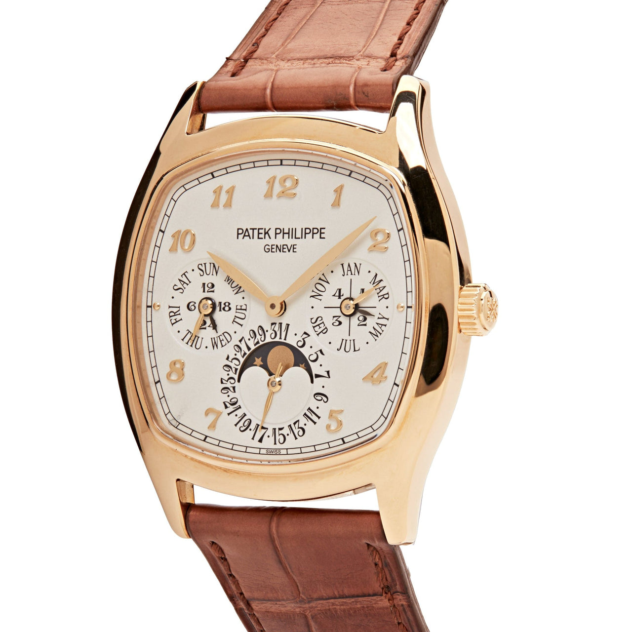Luxury Watch Patek Philippe Grand Complications Perpetual Calendar Yellow Gold 5940J-001 Wrist Aficionado