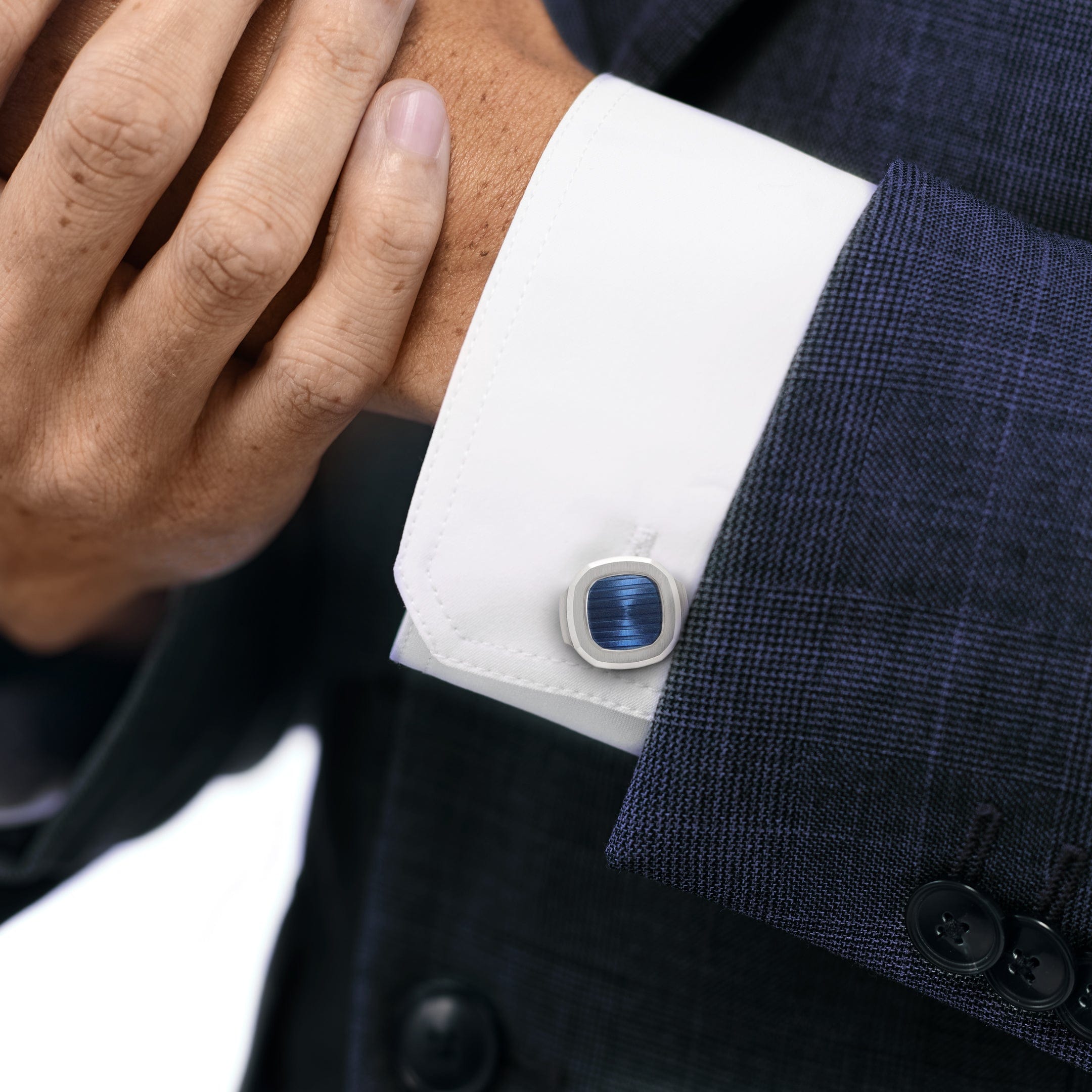 Patek Philippe Men's 18kt White Gold Nautilus Cufflinks