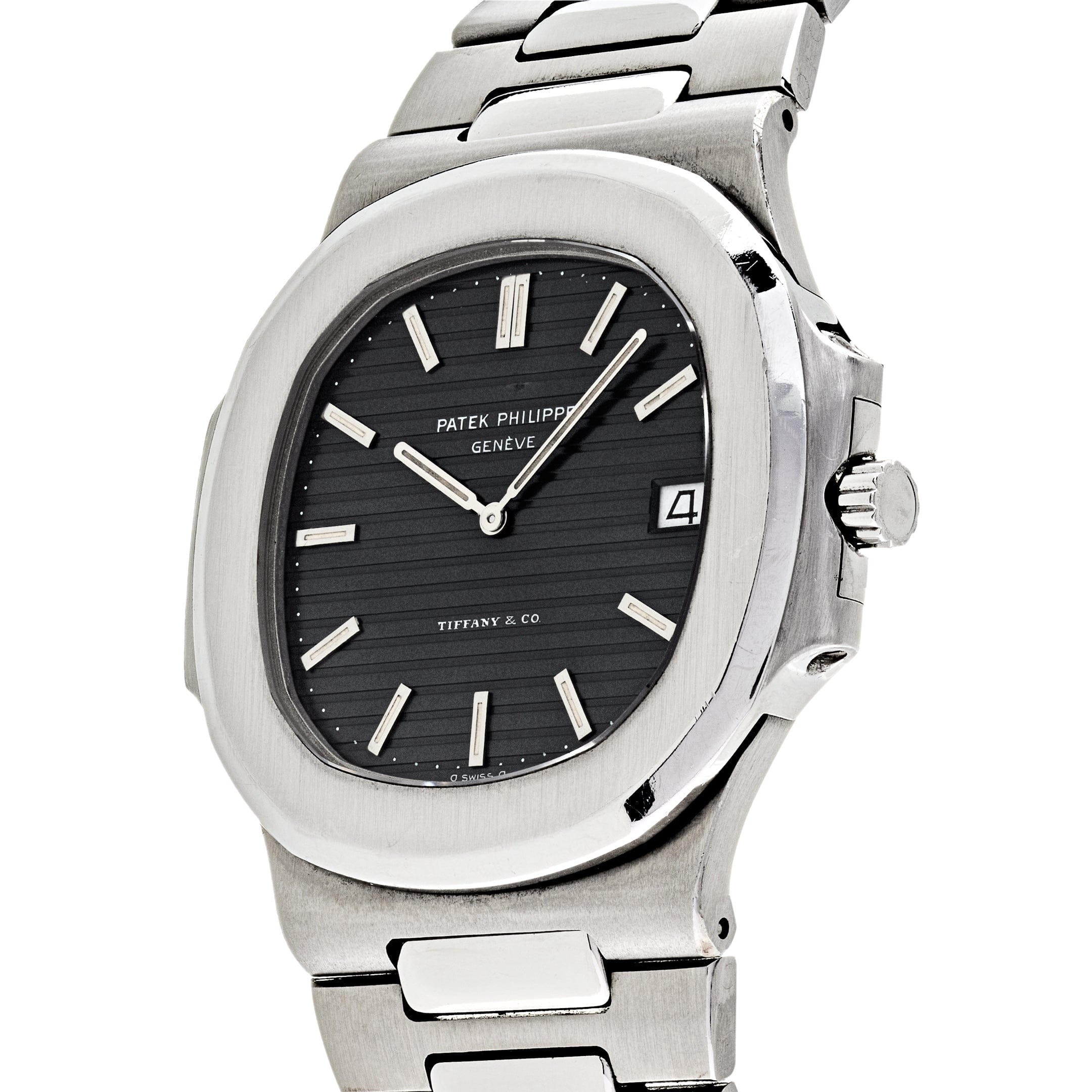 Patek Philippe Nautilus Vintage Tiffany & Co. Steel Black Dial 3700/11 Wrist Aficionado