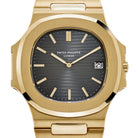 Patek Philippe Nautilus 3700/11J Vintage Yellow Gold Black Ribbed Dial