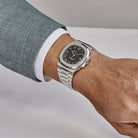 Patek Philippe Nautilus 3710/1A-001 'Jumbo' Power Reserve Indicator Stainless Steel Black Dial