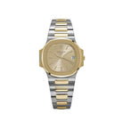 Patek Philippe Nautilus 3800/1AJ Stainless Steel Yellow Gold Champagne Dial