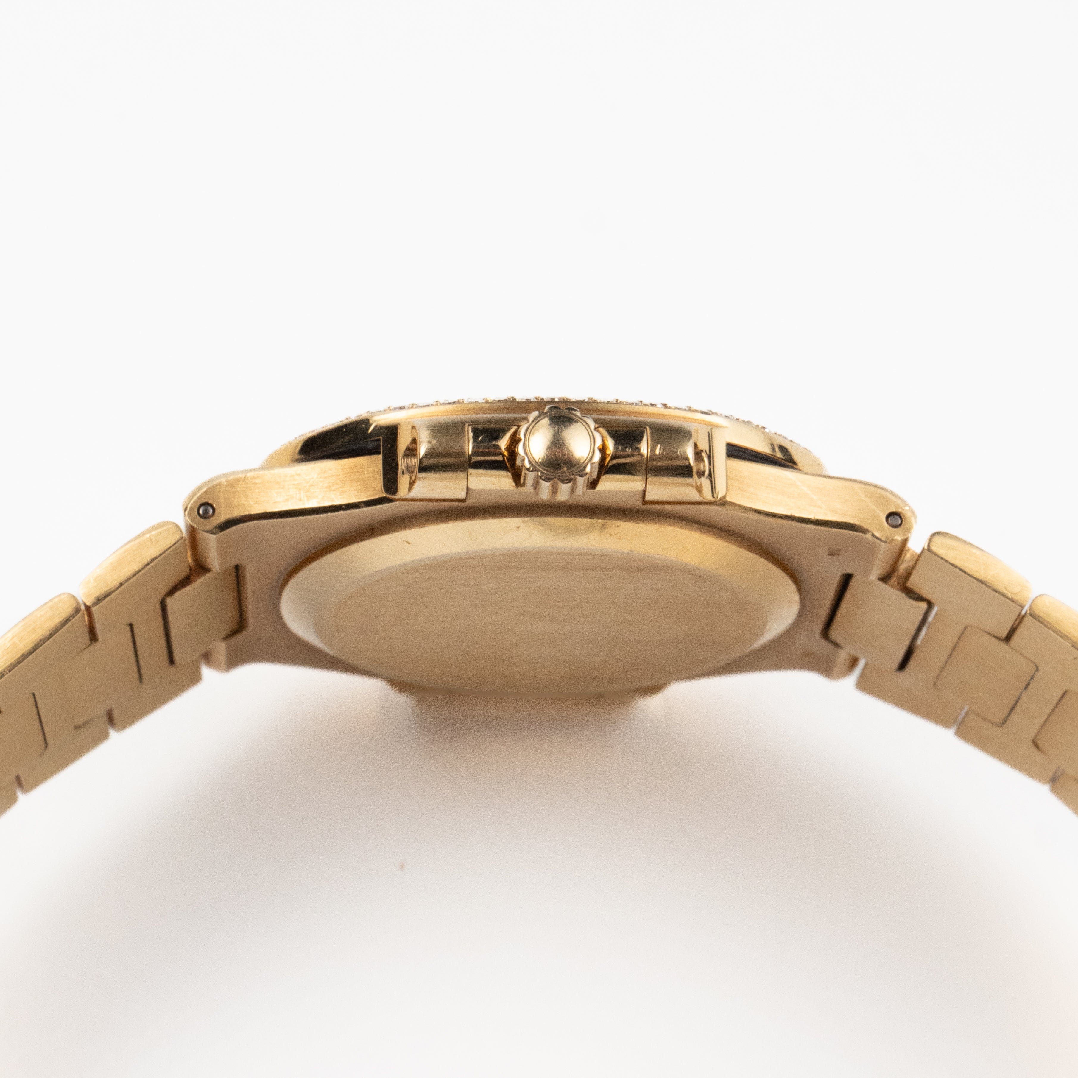 Patek Philippe Nautilus 3800/5 Yellow Gold Glided Gold Diamond Dial (1983)