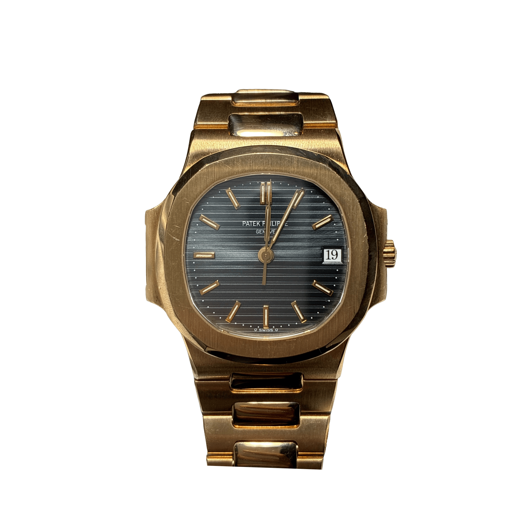 大ぶり ロゴ カフリンクス PHILIPPE PATEK ダークブルー 5905R GOLD 18K CALENDAR ANNUAL COMPLICATIONS PHILIPPE PATEK 2025 ゴールド 小物