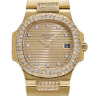 Patek Philippe Nautilus 4700/005 'Ladies' Yellow Gold Champagne Diamond Dial Diamond Bezel (1984)