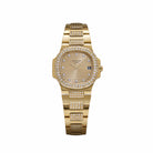 Patek Philippe Nautilus 4700/005 'Ladies' Yellow Gold Champagne Diamond Dial Diamond Bezel (1984)