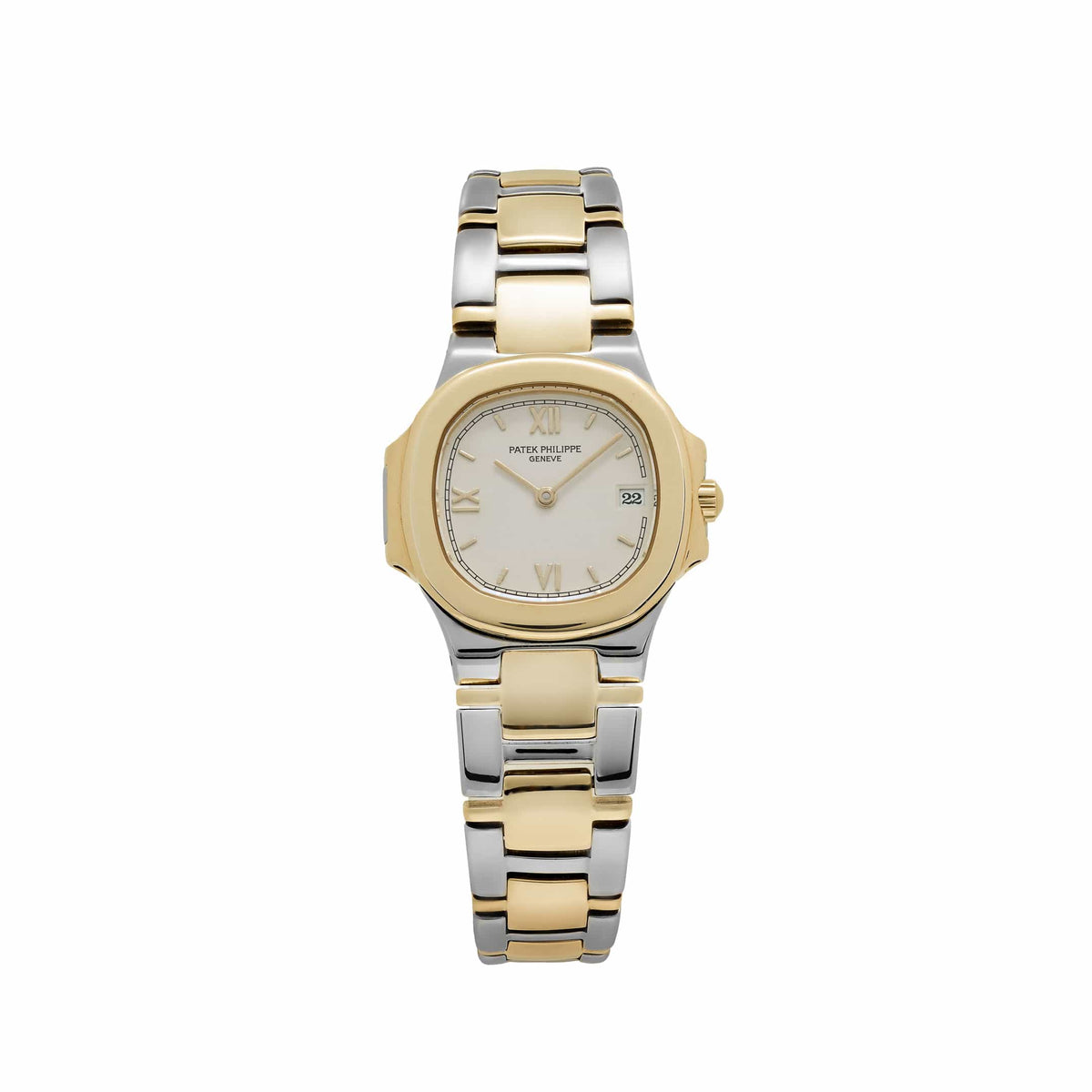 Patek Philippe Nautilus 4700/61 'Ladies' Stainless Steel Yellow Gold White Dial Quartz