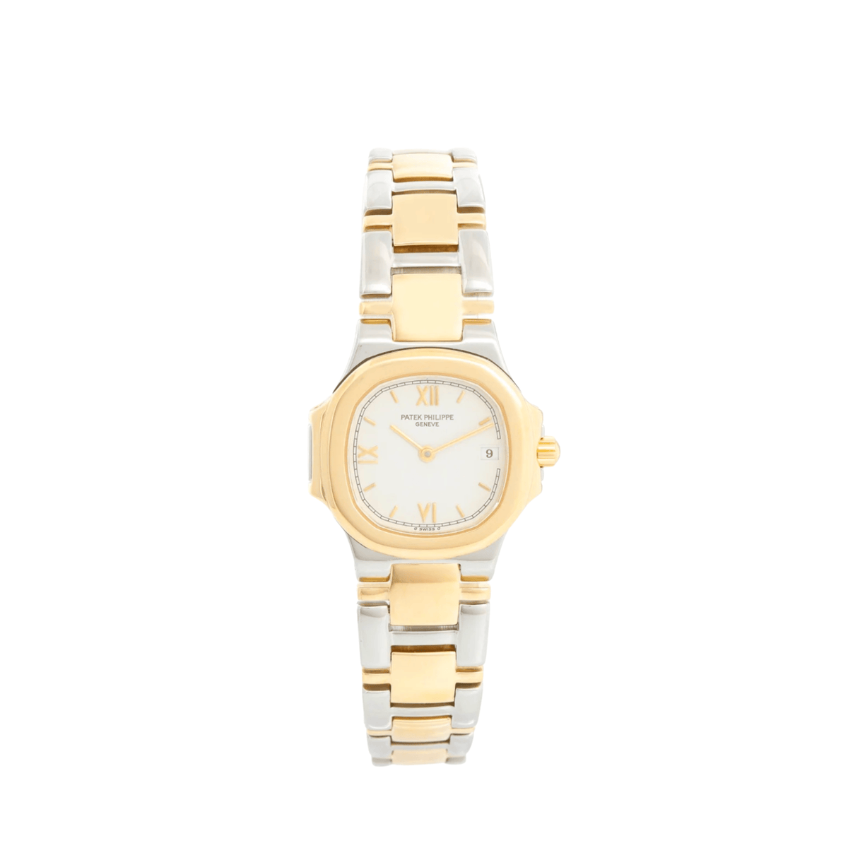 Patek Philippe Nautilus 4700/61 'Ladies' Stainless Steel Yellow Gold White Dial Quartz