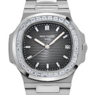Patek Philippe Nautilus 5711/110P-001 Platinum Grey Diamond Baguette Dial Diamond Baguette Bezel (2021)