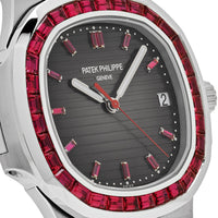 Thumbnail for Patek Philippe Nautilus 5711/112P-001 Platinum Grey Dial Ruby Bezel