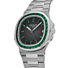 Patek Philippe Nautilus 5711/113P-001 Date Platinum Emeralds Black Dial
