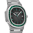 Patek Philippe Nautilus 5711/113P-001 Date Platinum Emeralds Black Dial