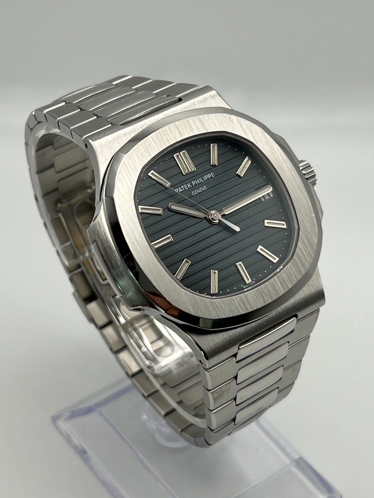 Patek Philippe Nautilus Stainless Steel Blue Dial 5711/1A-001 Wrist Aficionado