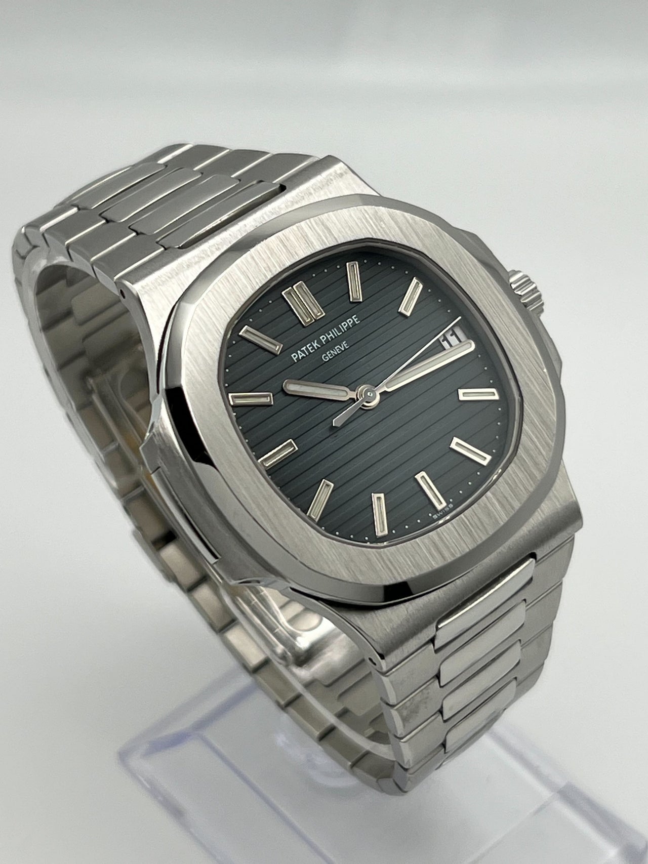 Patek Philippe Nautilus Stainless Steel Blue Dial 5711/1A-001 Wrist Aficionado