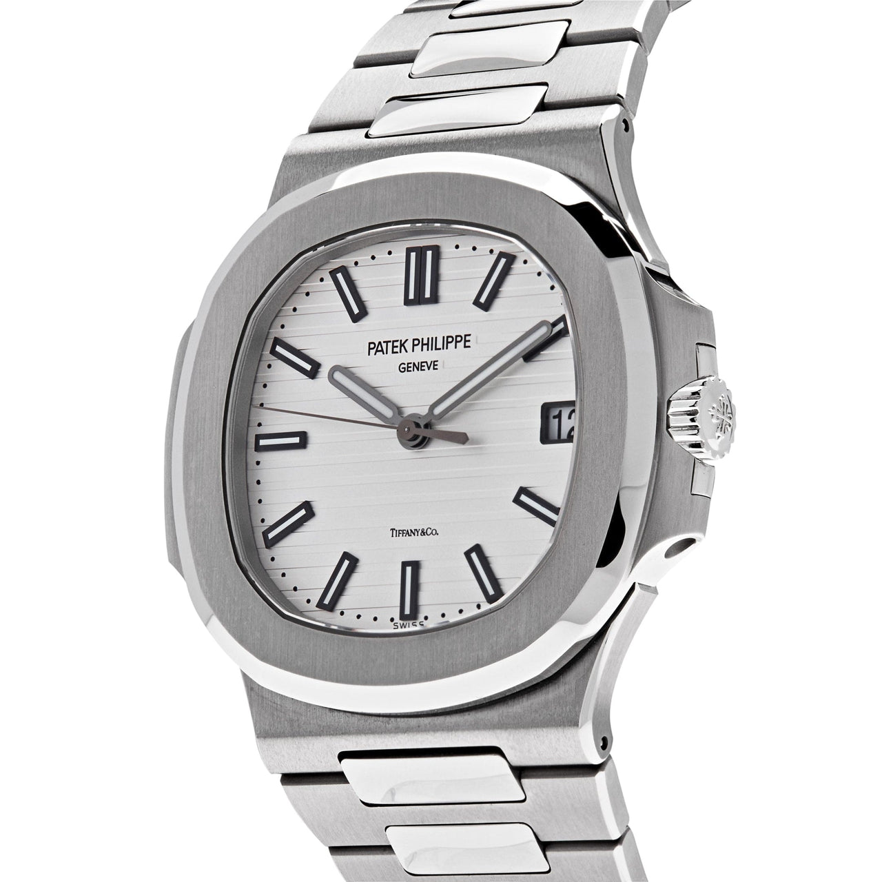 Luxury Watch Patek Philippe Nautilus Steel White Tiffany & Co. Dial  5711/1A-011 Wrist Aficionado