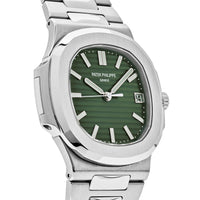 Thumbnail for Luxury Watch Patek Philippe Nautilus Stainless Steel Green Dial 5711/1A-014 Wrist Aficionado