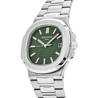 Thumbnail for Luxury Watch Patek Philippe Nautilus Stainless Steel Green Dial 5711/1A-014 Wrist Aficionado