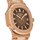 Luxury Watch Patek Philippe Nautilus Rose Gold Chocolate Dial 5711/1R (2016) Wrist Aficionado