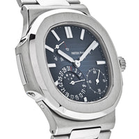 Thumbnail for Luxury Watch Patek Philippe Nautilus Moonphase Stainless Steel Blue Dial 5712/1A-001 (2021) Wrist Aficionado