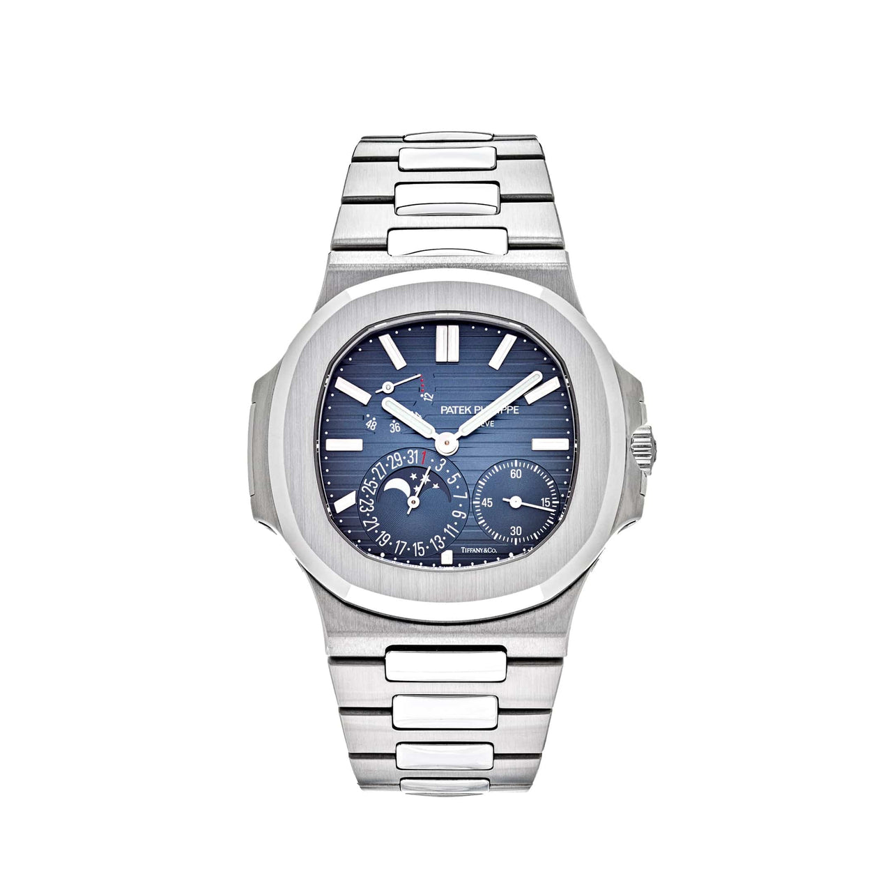 Luxury Watch Patek Philippe Nautilus Moonphase Steel Tiffany Blue Dial 5712/1A-001 Wrist Aficionado