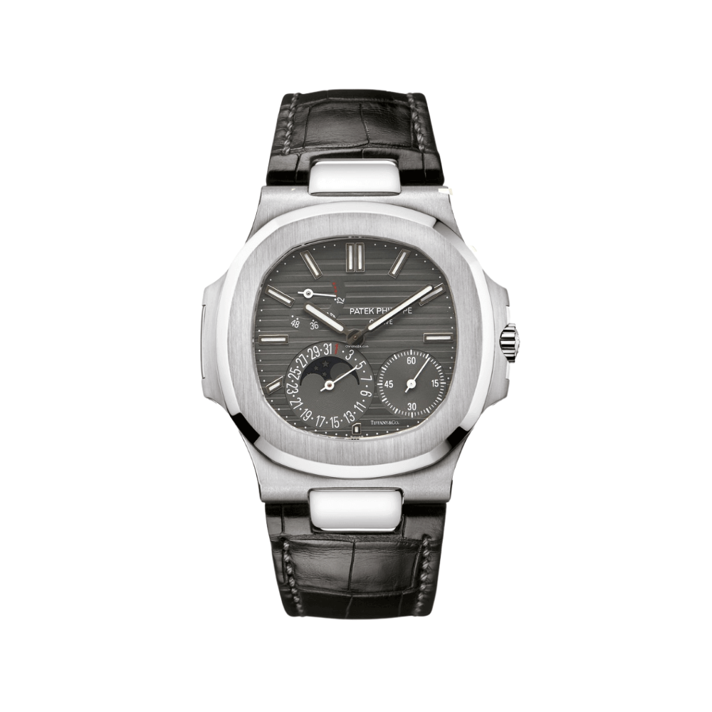 Luxury Watch Patek Philippe Nautilus Moon Phase Tiffany & Co. Edition 5712G-001 Wrist Aficionado