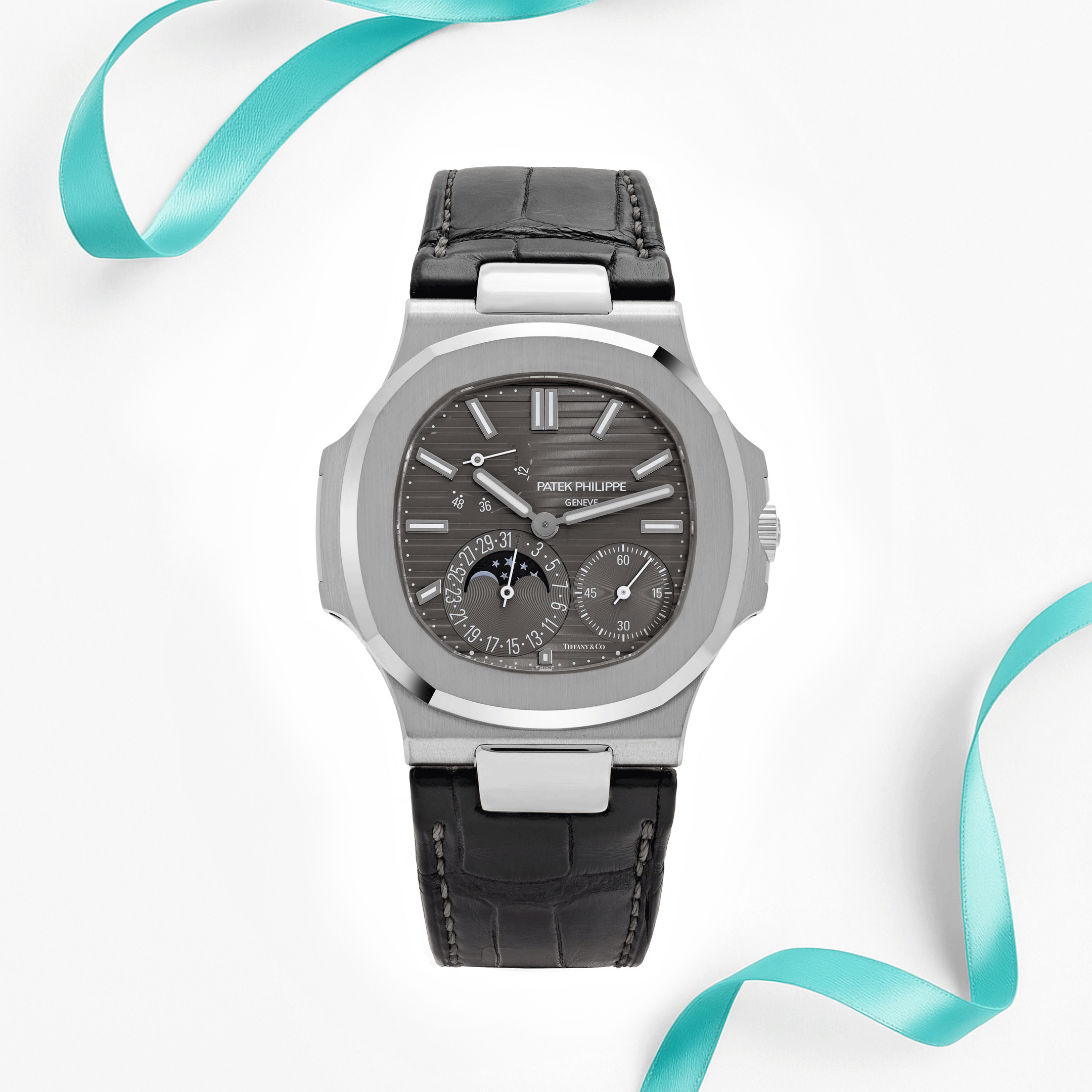 Patek Philippe Nautilus 5712G-001 'Tiffany & Co.' White Gold Grey Dial Moon Phases (2023)