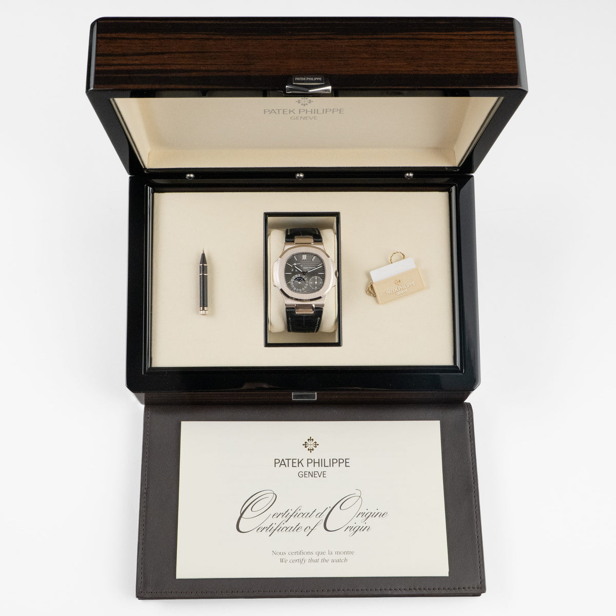 Patek Philippe Nautilus 5712G-001 White Gold Grey Dial Moon Phases (2010)
