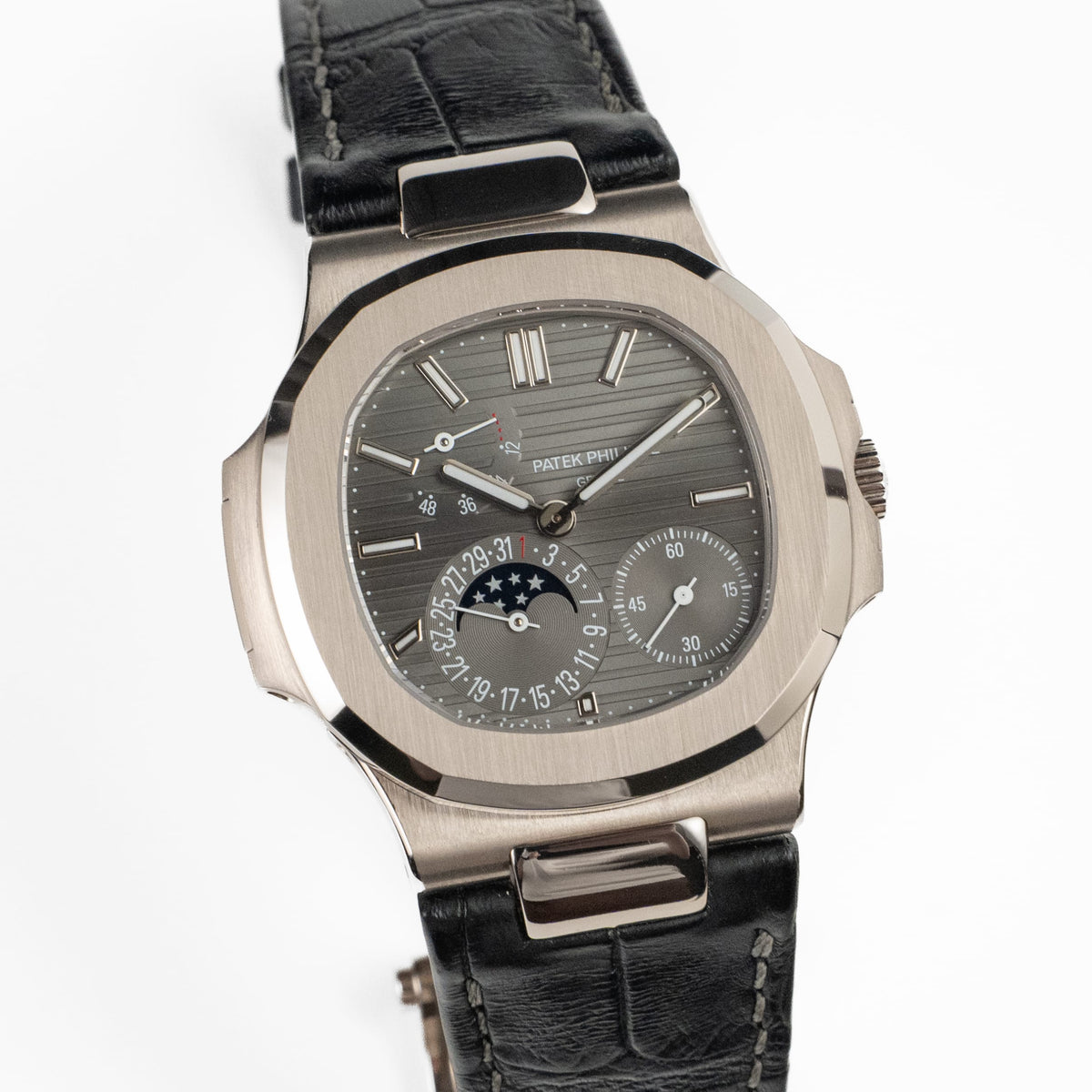 Patek Philippe Nautilus 5712G-001 White Gold Grey Dial Moon Phases (2010)