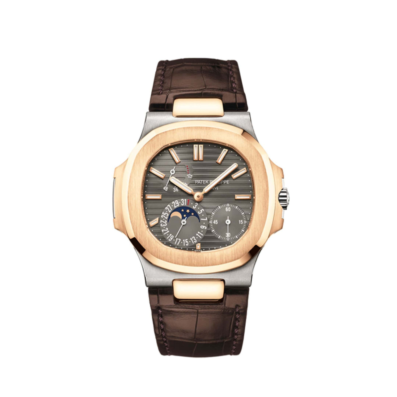 Patek Philippe Nautilus 5712GR-001 Moon Phase White Gold and Rose Gold