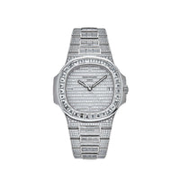 Thumbnail for Patek Philippe Nautilus White Gold Diamond Set 5719/10G-010 Wrist Aficionado