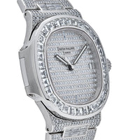 Thumbnail for Patek Philippe Nautilus White Gold Diamond Set 5719/10G-010 Wrist Aficionado