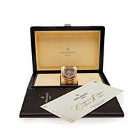 Thumbnail for Luxury Watch Patek Philippe Nautilus Rose Gold Ruby Bezel 5723/112R-001 Wrist Aficionado