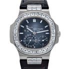 Patek Philippe Nautilus 5724G-001 White Gold Blue Diamond Dial Diamond Bezel (2017)