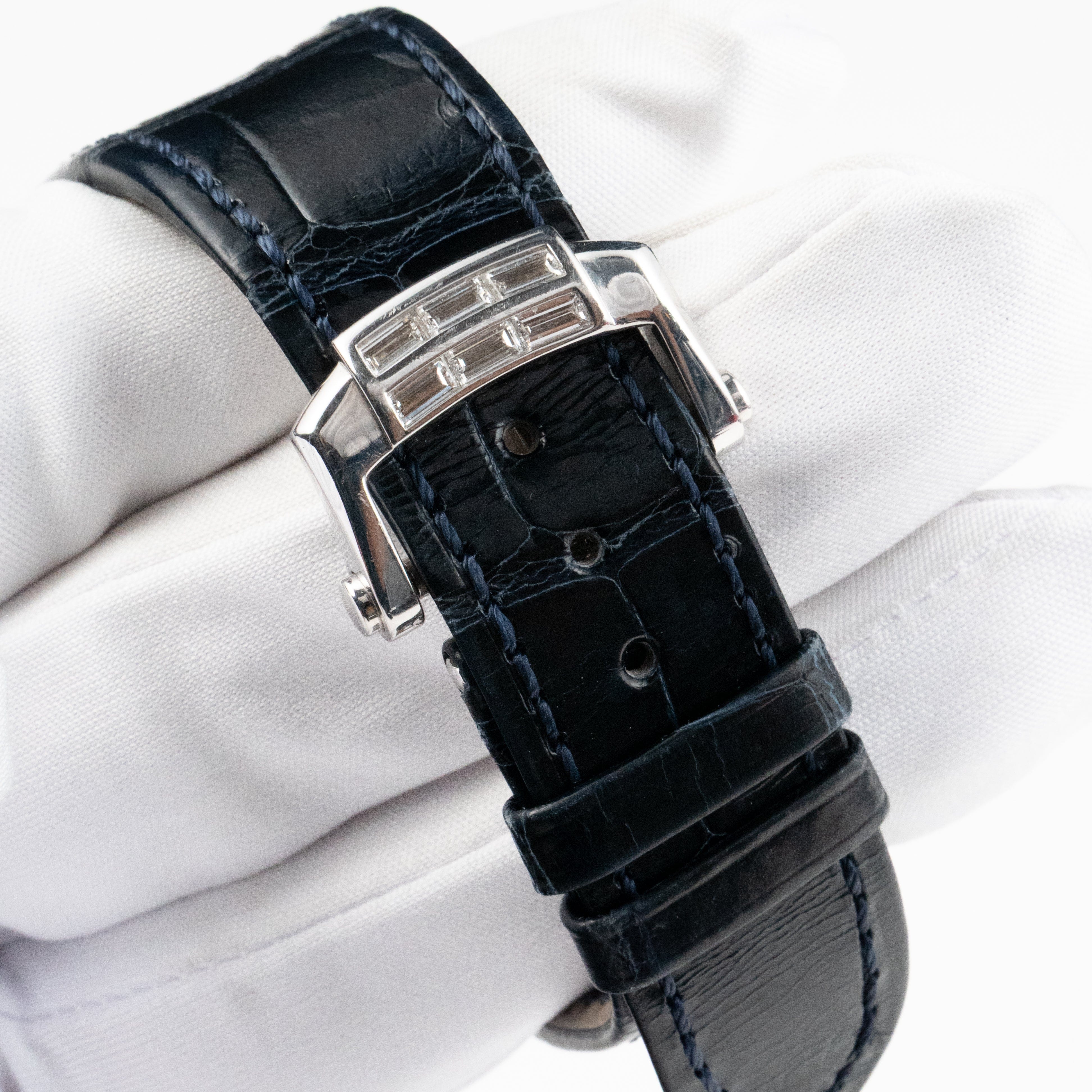 Patek Philippe Nautilus 5724G-001 White Gold Blue Diamond Dial Diamond Bezel (2017)